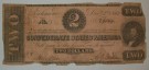 Sedel CSA Two Dollars Richmond Civil War Original