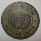 Förbandsmärke FN UN Desert Kardborre