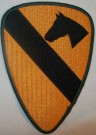 1st Cavalry Division Tygmärke Original färg