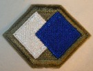 96th Infantry Division Tygmärke färg WW2 Original