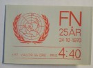 Frimärken FN 25år 24-10-1970