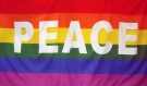 Flagga Peace Pride Rainbow 150x90cm