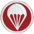 Garrison Cap Tygmärke US Army Para Airborne Red WW2 repro