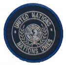 Tygmärke FN UN United Nations - Nations Unies