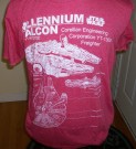 Star Wars T-Shirt Millennium Falcon Blueprint: L