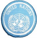 Tygmärke FN UN United Nations