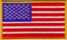 Flagga USA US WW2 Stort Ärmmärke 13x7.5cm