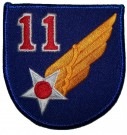 Tygmärke+11th+USAAF+US+Army+Air+Force+WW2