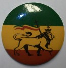 Rasta Reggae Lion of Judah Badge Knappmärke
