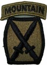 10th Infantry Mountain Division + båge Multicam
