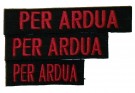 Moral-strip PER ARDUA Black/Red