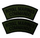 Axelmärken Royal Marines Commando subdued