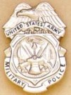 Military Police US Army MP badge Nickel Original