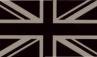 Storbritannien Flagga IR Infrared grå med Kardborre