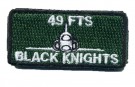 49th Fighter Squadron USAF tygmärke med kardborre