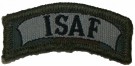 Tygmärke Båge ISAF NATO Kardborre