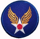 Tygmärke USAAF US Army Air Force Corps