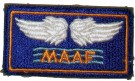 Tygmärke USAF Mediterranean MAAF WW2 original