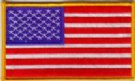 USA Flagga Stort Ärmmärke 13x7.5cm