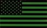 US Flagga Infrared IR subdued Rättvänd Kardborre