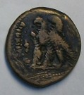 Romerskt mynt Ptolemy VI  Egypten Original