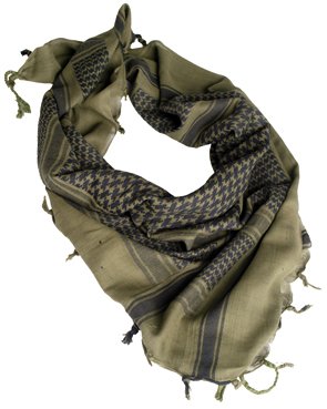 Scarf Shemag Olivgrön-Svart US Army