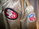 San Francisco 49ers Gold NFL Chalkline Jacka: L