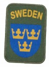 Nationsmärke Sweden Utlandsstyrkan + Kardborre Original