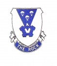 101st/503rd Airborne Inf Reg The Rock Tygmärke