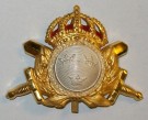 Mössmärke Underofficer + Halmkokard m/60 Sverige