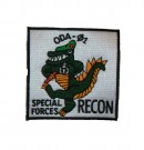 Special Forces Tygmärke SOG FOB ODA 01 Recon
