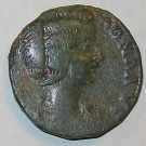 Romerskt mynt Julia Domna 170-217 eKr. Original