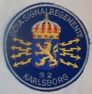 Förbandstecken Göta Signalregemente Karlsborg