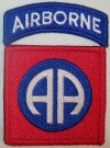 82nd Airborne Division Tygmärke + Båge färg