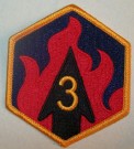 3rd Chemical Brigade tygmärke Original färg