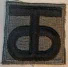 90th Infantry Division Tygmärke Digital Original