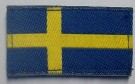 Nationsmärke Flagga M04 med Kardborre Sverige