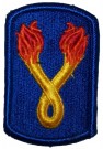 196th Infantry Brigade Tygmärke färg