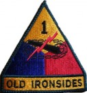 1st Armored Division Tygmärke färg