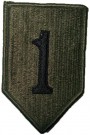 1st Infantry Div Tygmärke subdued