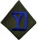 26th Infantry Division "Yankee" Tygmärke färg