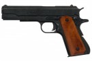 .45 M1911 A1 Black med träkolv WW2 replika