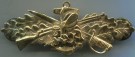 Insignia Combat Warfare badge US Navy SeaBees Gold
