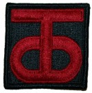 90th Infantry Division Tygmärke färg