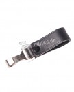 Koppelschlaufe Leder mit Karabiner schwarz