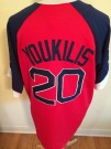 Boston Red Sox #20 Youkilis MLB Baseball skjorta: L
