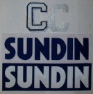 Namnplattor NHL SUNDIN + C Toronto Maple Leafs