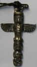 Halssmycke Totempåle Silver Navaho Indian Original