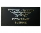 Facktecken Flygförarmärke Flygvapnet Svart/Guld Sverige