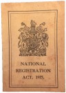 ID-kort Storbritannien 1915 WW1 repro